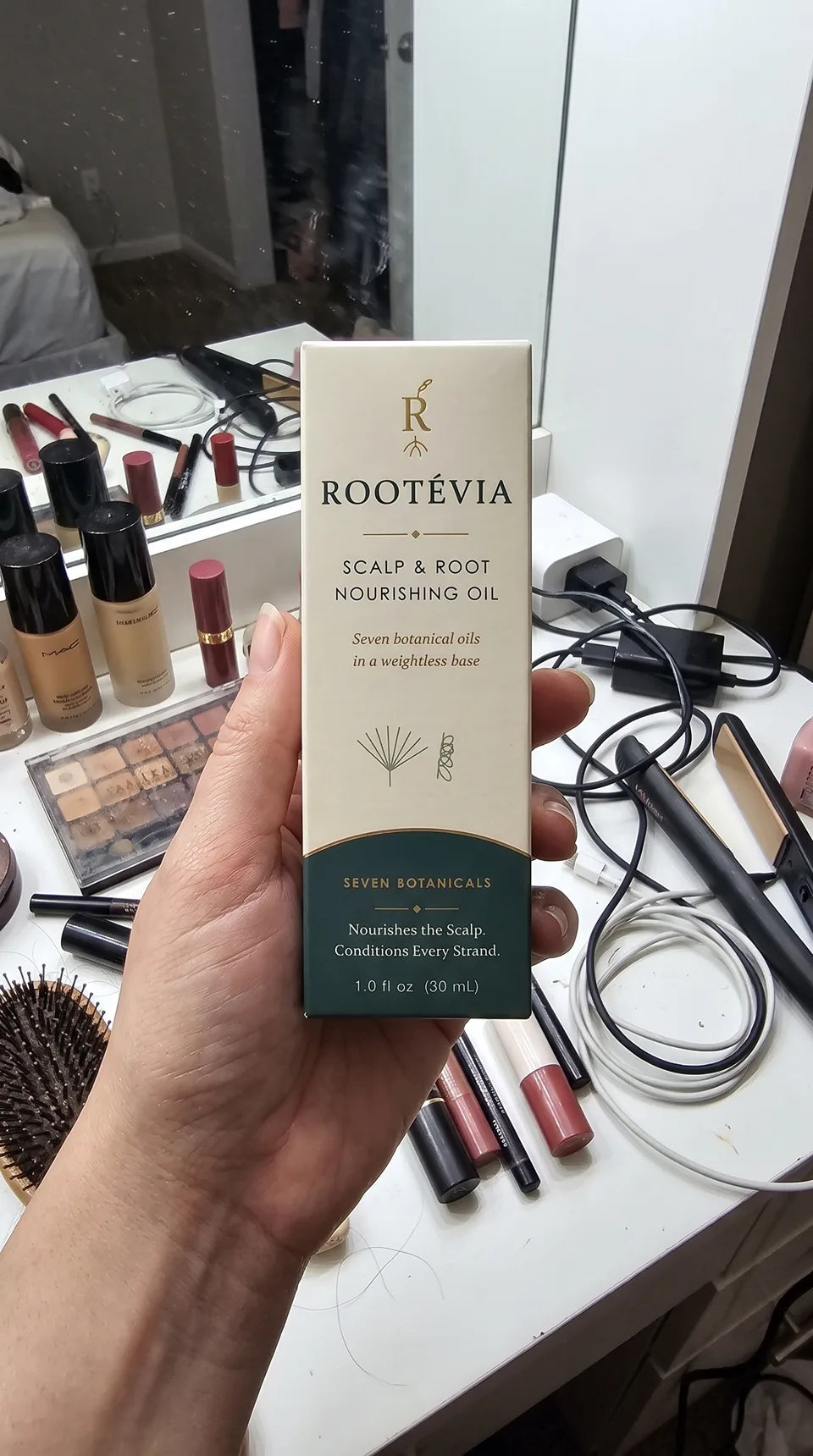 On the vanity · product close-up